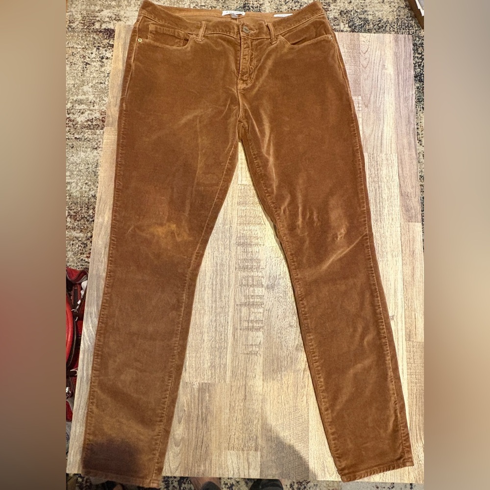 Frame Le Skinny De Jeanne Camel Velveteen Jean - Picture 9 of 11